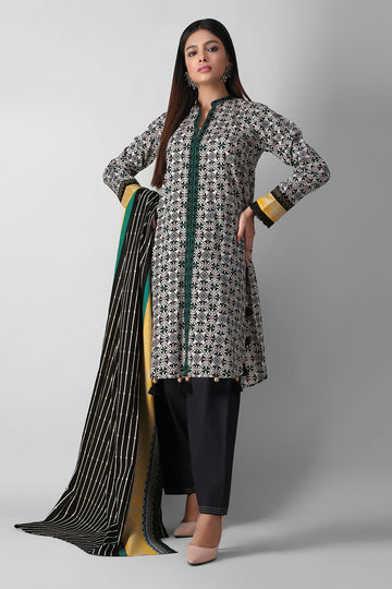 A21324 Beige Khaadi Autumn Collection 2021